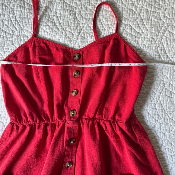Red Cotton Sundress - Picture 6 of 7